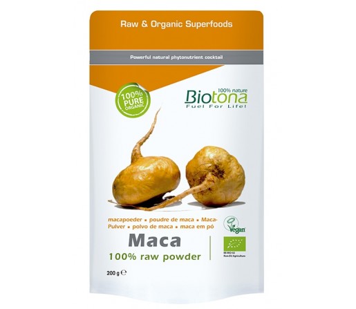 Maca Polvo, Cruda y Ecológica 200gr. BIOTONA