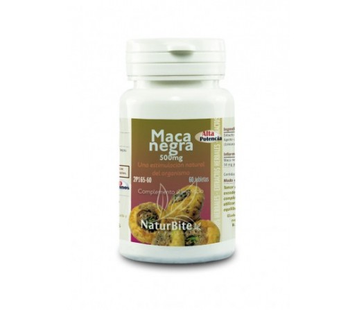 Maca Negra 500mg. 60 comprimidos NATURBITE