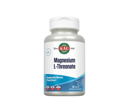 Treonato de Magnesio, Magnesium L- Threonate 60 comprimidos Kal SOLARAY