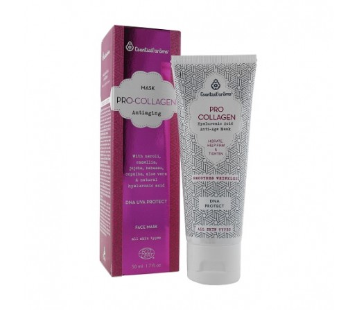 Pro - Collagen Mascarilla Facial Antiedad, DNA UVA Protección 50ml. ESENTIAL AROMS
