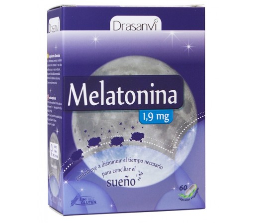 Melatonina 1,9mg. 60 cápsulas DRASANVI