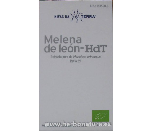 Mico-Leo Melena de León HdT Ecológico (Hericium erinaceus) 70 cápsulas HIFAS DA TERRA