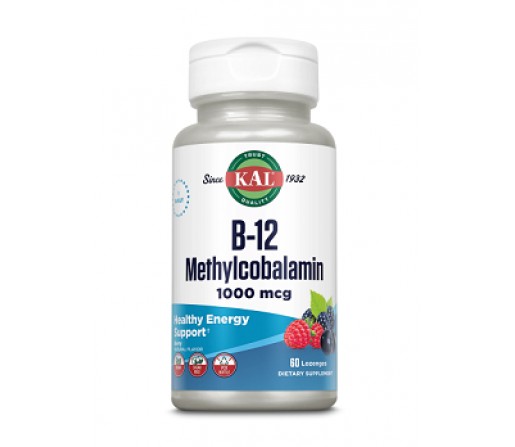 Vitamina B12 Methylcobalamin 1000 μg, metilcobalamina, 60 comprimidos sublinguales KAL