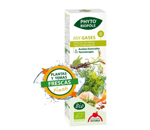 Mix Gases 8 Bio Planta y Yemas Frescas Extracto Phyto-biopôle 50ml. INTERSA