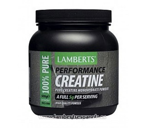Monohidrato de Creatina Pura para mezclar con Bebidas y Batidos 500gr. LAMBERTS