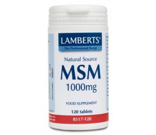 MSM Methyl Sulfonyl Methane 1000mg. 120 comprimidos LAMBERTS