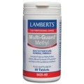 Multi Guard Methyl, Multivitaminas y Minerales en forma metilada 60 comprimidos LAMBERTS