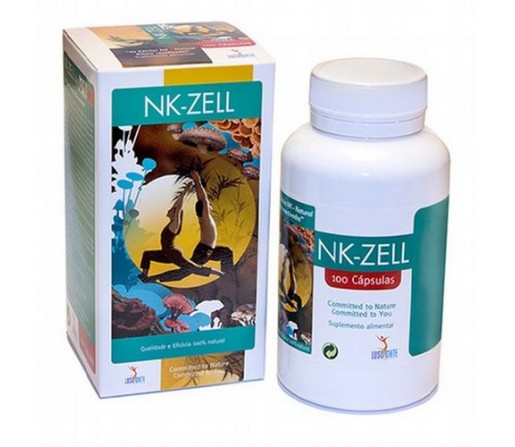NK ZELL Defensas Hongos, Chaga, Champiñón sol, Cordiceps, Reishi... 100 cápsulas LUSODIETE