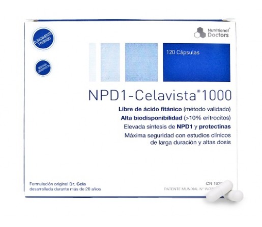 NPD1 DHA 1000mg.Libre de Acido Fitánico 120 cápsulas blandas CELAVISTA