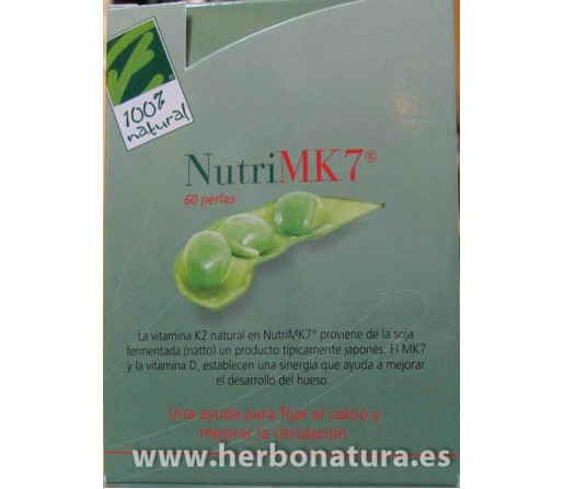 Nutri MK7 (45mcg. Vitamina K2 natural) 60 perlas 100% NATURAL