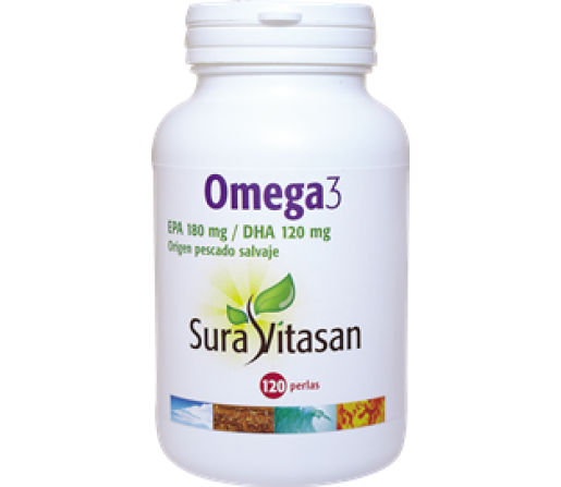 Omega 3 Epa, Dha de pescado salvaje por destilación molecular 120 perlas SURA VITASAN