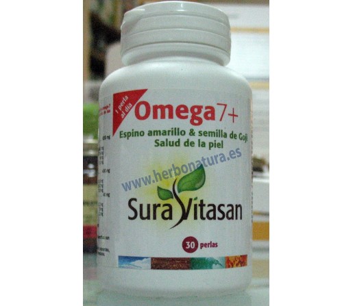 Omega 7 Espino Amarillo y Goji. Salud de la Piel 30 perlas SURA VITASAN