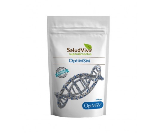 OptiMSM MSM, Azufre Organico (Metilsulfonilmetano) Polvo 250gr. SALUD VIVA
