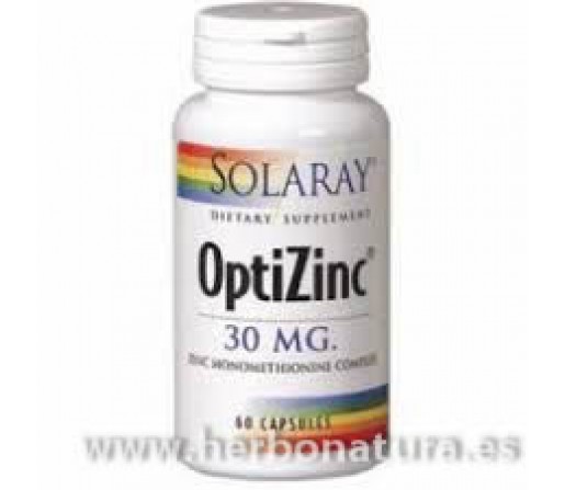 Optizinc Zinc y B6 60 cápsulas SOLARAY