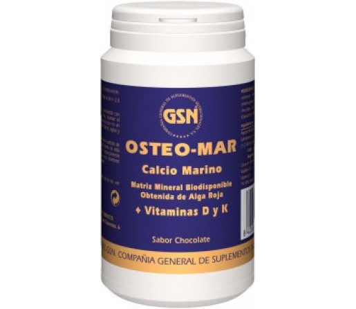 Osteo-Mar Chocolate Lithothamnion calcareum, K1 y D3, 169gr. GSN