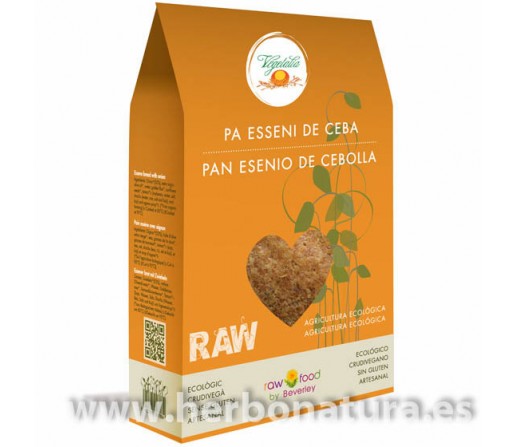 Pan Esenio de Cebolla Eco Raw Food de Beverley Pugh 75gr. VEGETALIA