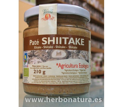 Paté de Shiitake Ecológico VEGETALIA 210gr.