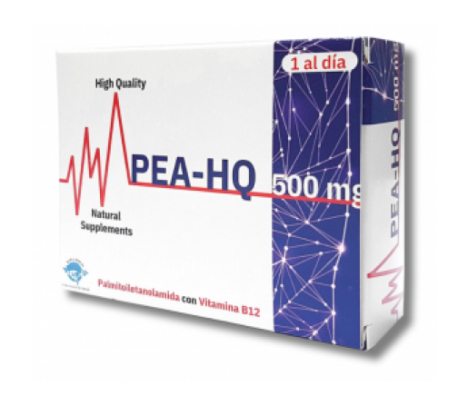 PEA HQ 500mg. Palmitoiletanolamida con b12 30 cápsulas ESPADIET