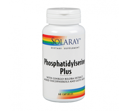 Phosphatidylserine Plus con Ginkgo, Gotu Kola... 60 cápsulas SOLARAY