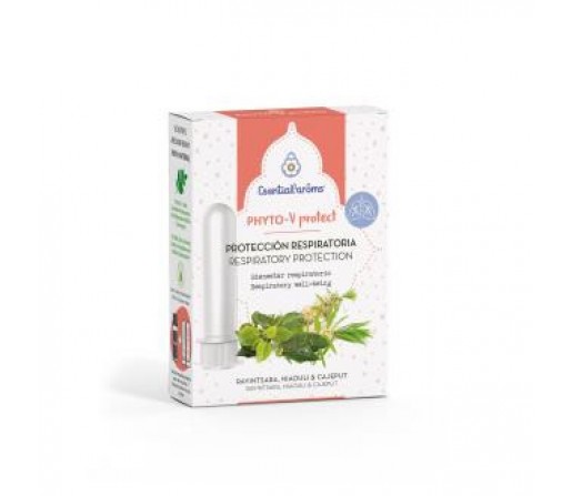 Phyto V Protect, Protección Respiratoria con Ravintsara, Niaouli Bio 5ml. 2 inhaladores ESENTIAL AROMS