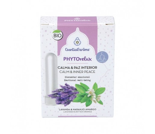 Phytorelax Calma y Paz Interior con Lavanda y Naranjo Amargo Bio 5ml. 2 inhaladores ESENTIAL AROMS