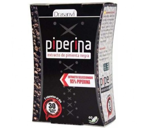 Piperina extracto seleccionado al 95% 60 cápsulas  DRASANVI