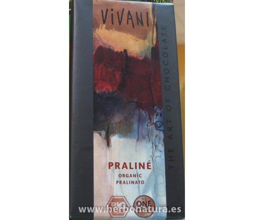 Chocolate Praline Biológico 100gr. VIVANI