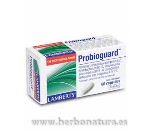 Probioguard 4 cepas de prebióticos 60 cápsulas LAMBERTS