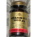 Vitamina B12 1000 μg (Cianocobalamina) 100 Comprimidos masticables SOLGAR en Herbonatura.es