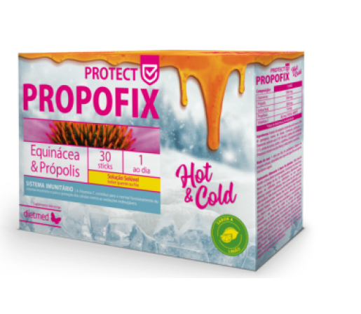 Propofix Protect Hot & Cold, Equinácea, Própolis, Defensas 30 sticks DIETMED