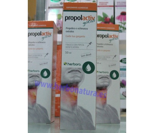 Propolactiv gotas, Extracto de Propóleo, equinácea,  50ml. HERBORA