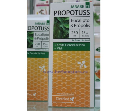 Propotuss Jarabe Tos con Expectoración Eucalipto, Própolis, A.E. de Pino... 250ml. DIETMED