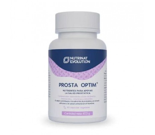 Prosta Optim, Salud Prostática, Serenoa repens, Calabaza, Pygeum africanum, Zinc... 90 cápsulas NUTRINAT EVOLUTION