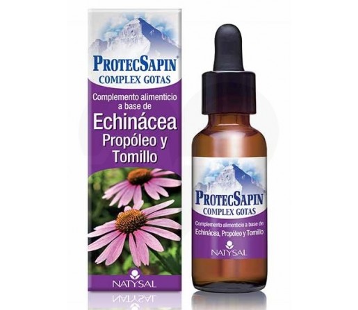 ProtecSapin Complex Extracto Gotas, Echinácea, Propóleo, Tomillo, 50ml. NATYSAL