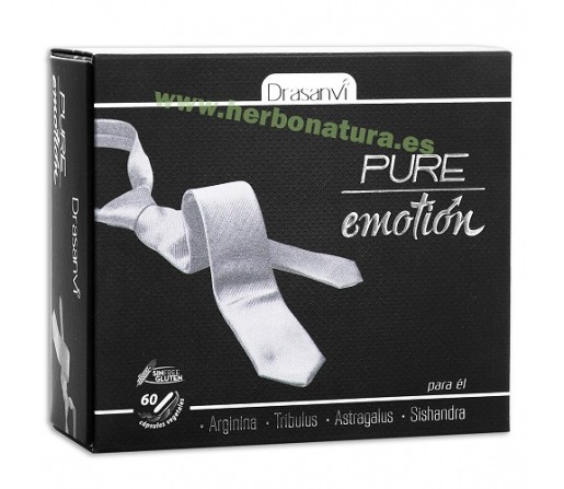 Pure Emotion para el, Arginina, Tribulus, Astragalus, Sishandra... 60 cápsulas DRASANVI