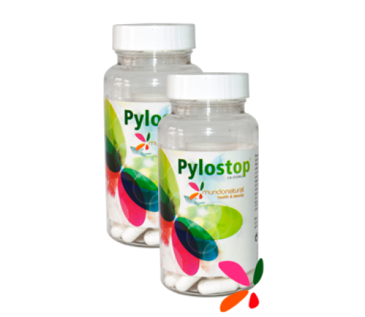 Pylostop Helicobacter Pylori, Pylopass, Lactobacillus Reuteri, Calcio, magnesio 60 cápsulas MUNDONATURAL