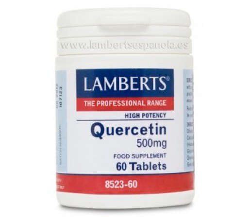 Quercitina 500mg - 60 Comprimidos Antioxidante Natural LAMBERTS