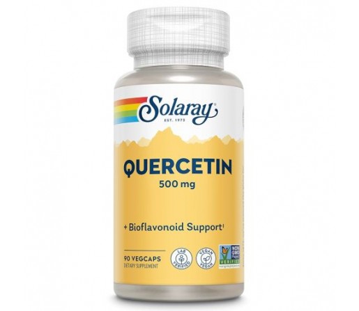 Quercetin, Quercitina 500mg. 90 cápsulas vegetales SOLARAY