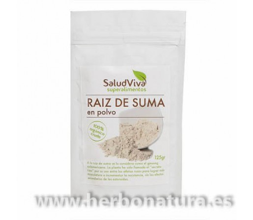 Raiz de Suma Polvo Ecológica Superalimento 125gr. SALUD VIVA