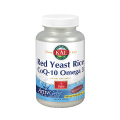 Red Yeast Rice, Coenzima Q10 y Omega 3, 60 perlas Solaray KAL