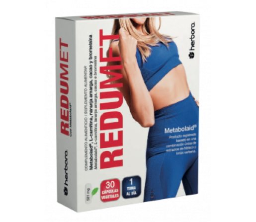 Redumet, con Metabolaid, Carnitina, Naranja Amarga... 30 cápsulas HERBORA