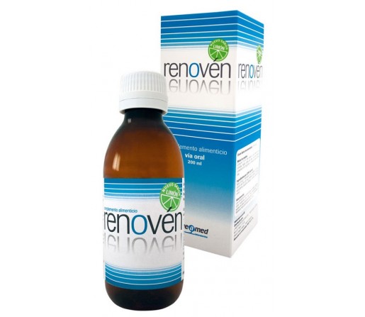 Renovén sabor limón con Estevia, Hidrolizado de proteinas y minerales 200ml. GEAMED