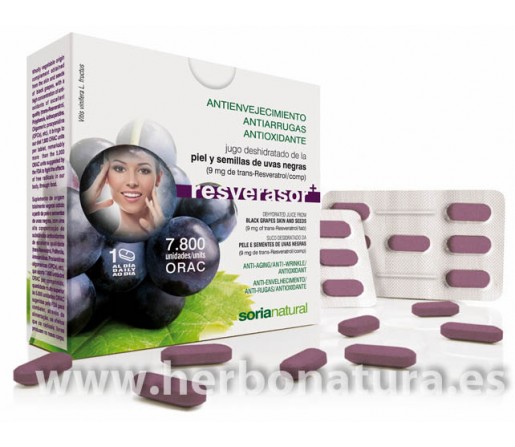 Resverasor + Resveratrol Antioxidante 28 cápsulas SORIA NATURAL