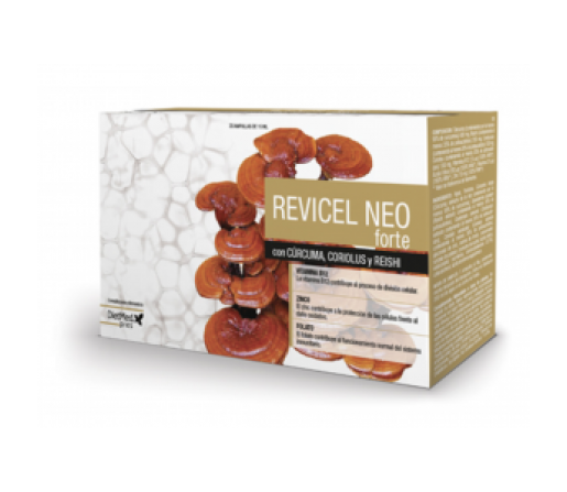 Revicel Neo Forte con Cúrcuma, Coriolus, Reishi... 30 ampollas DIETMED