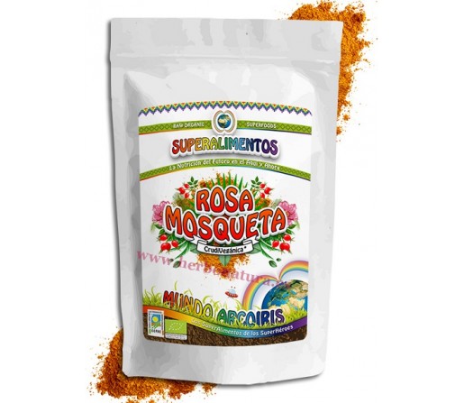 Rosa Mosqueta Polvo Cruda Ecológica 125gr. Superalimento MUNDO ARCOIRIS