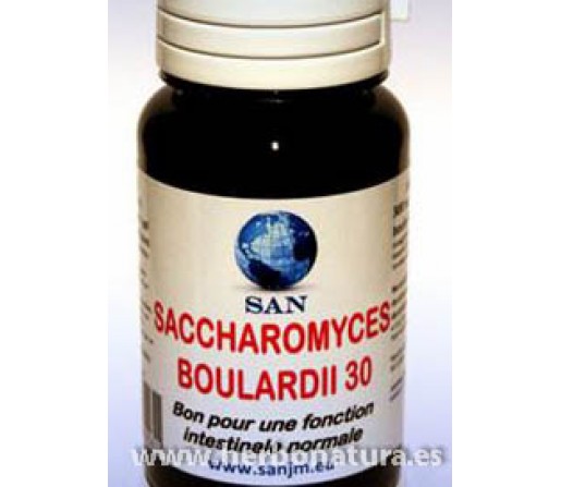 Saccharomyces Boulardii (cepa tropical de levadura aislada) 30 cápsulas. SAN