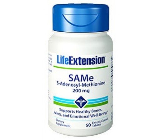 SAMe S-Adenosil-L-Metionina 200mg. 50 comprimidos LIFEEXTENSION