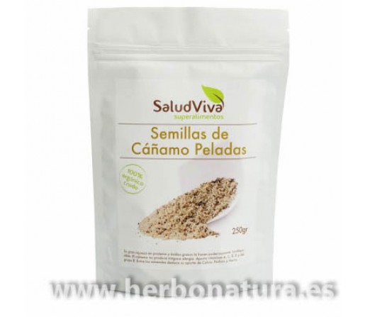 Semillas Cáñamo peladas Biológico y Orgánico Superalimento 250gr. SALUD VIVA