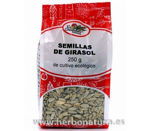 Semillas de Girasol Ecológicas, Pipas Peladas, 450gr. GRANERO INTEGRAL