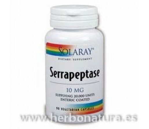 Serrapeptase Serrapeptasa Enzima 90 cápsulas SOLARAY